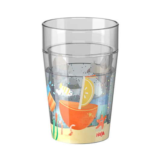 Pinguin mit Glitzertasse