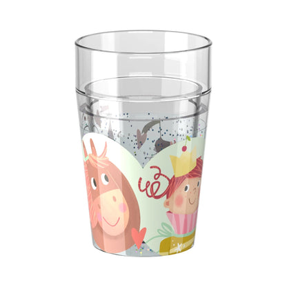GLITZERTAŞSE PRINZESSIN UND PFERD