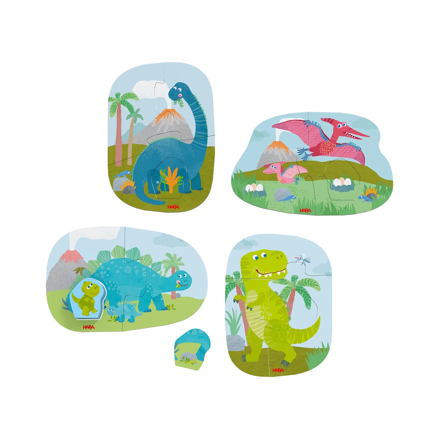 ERSTE 4 PUZZLES - DINOSAURIER