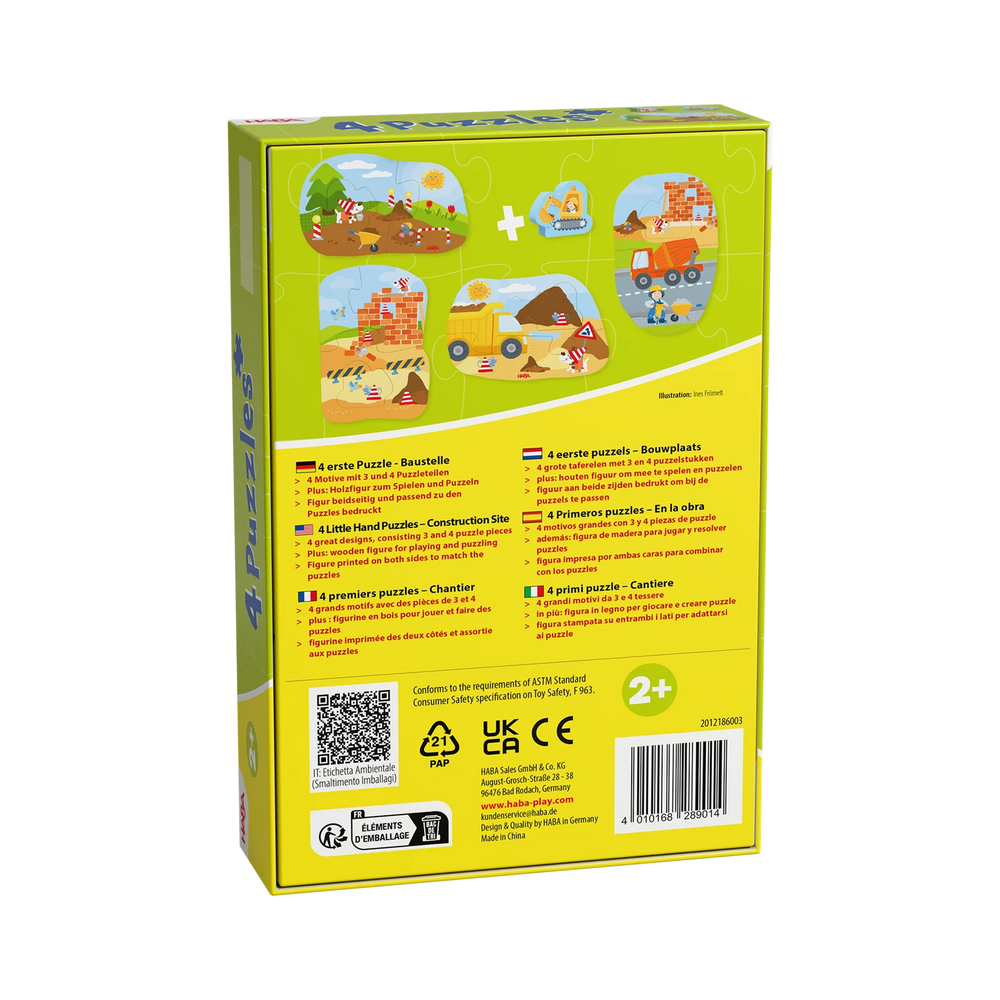 4 PREMIERS PUZZLES - CHANTIER DE CONSTRUCTION