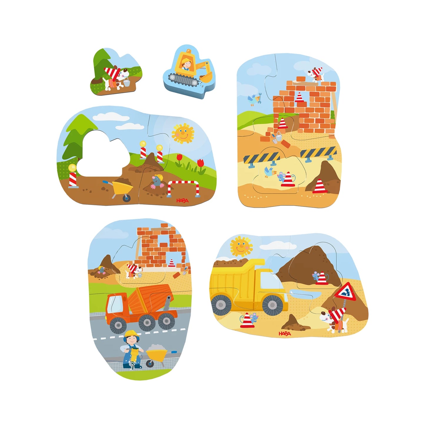 4 PREMIERS PUZZLES - CHANTIER DE CONSTRUCTION