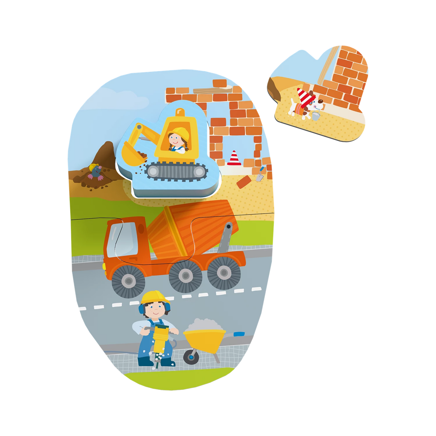 4 PREMIERS PUZZLES - CHANTIER DE CONSTRUCTION