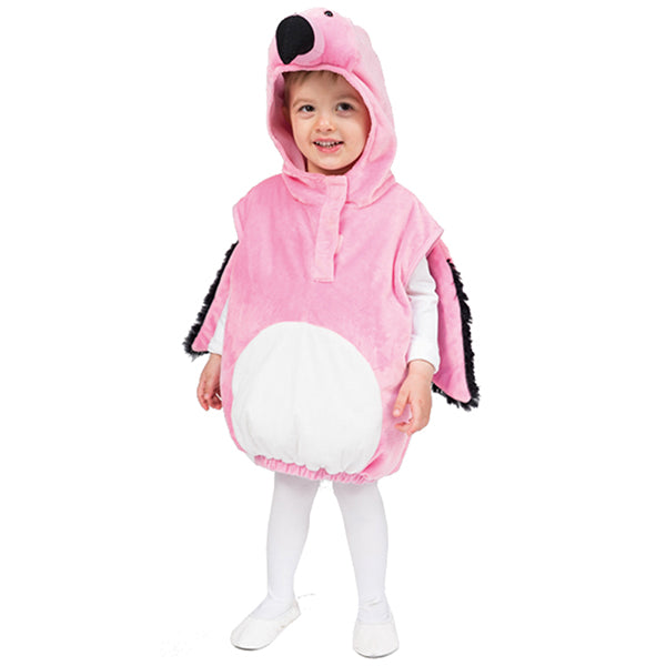 COSTUME PER BAMBINI FENICOTTERO TAGLIA 116/128 🔶