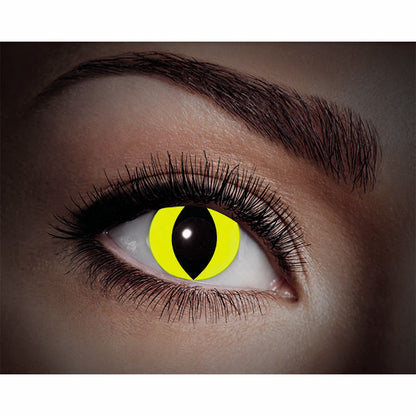 LENTILLES DE CONTACT UV JAUNE CHAT 🔶