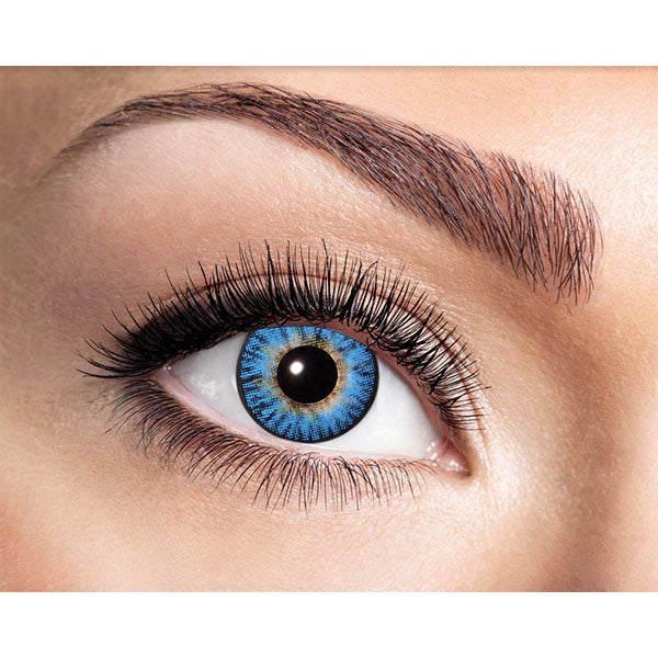 LENTILLES DE CONTACT JAUNE/BLEU 3 TONS 🔶