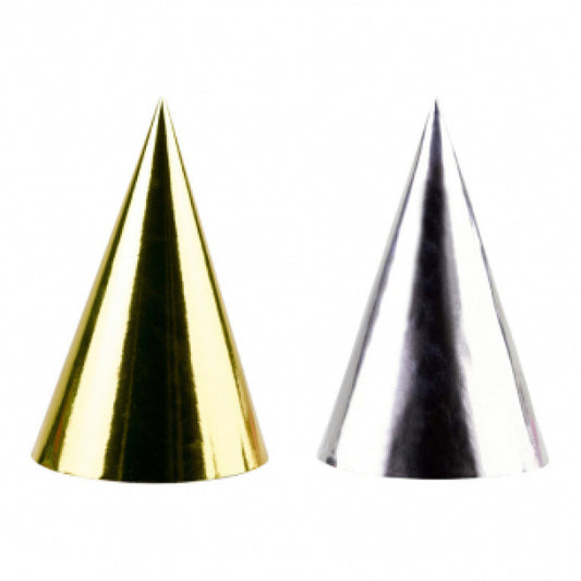 4 CAPPELLI DA FESTA GOLDEN WISHES 16 CM 🔶