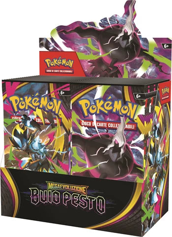 PRE ORDER 🌑 Pokémon TCG: Mega Evolution – Pitch Black Booster Pack (Artwork Mega Zeraora ex) 🇮🇹