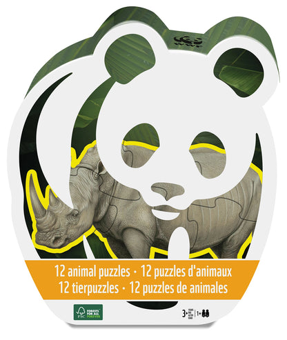 12 PUZZLES D'ANIMAUX