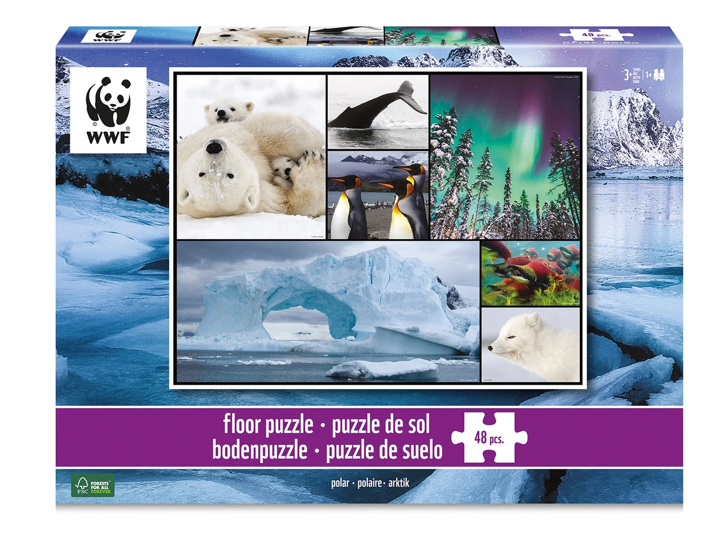 BODENPUZZLE POLAR, 48 TEILE