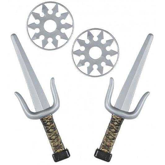 ENSEMBLE D'ARMES DE NINJA 4 PIÈCES 🔶