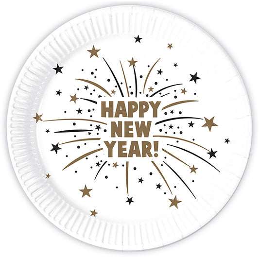 8 PIATTI FELICE ANNO NUOVO 23 CM 🔶