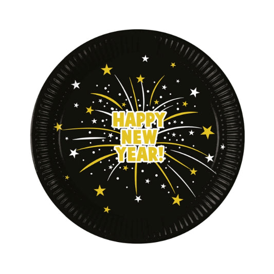 8 PIATTI FELICE ANNO NUOVO 23 CM 🔶