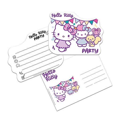 6 SET HELLO KITTY EINLADUNGEN 🔶