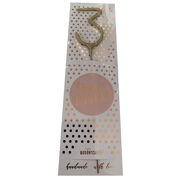 WONDERCANDLE HIP HIP HOURRA OR 3 🔶