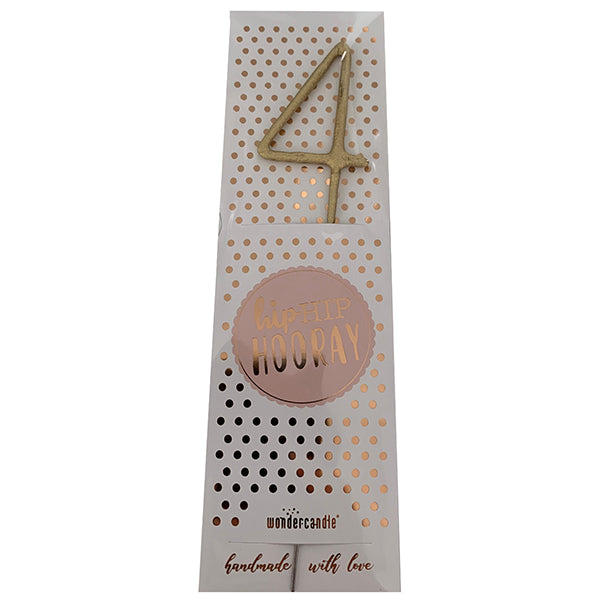 WONDERCANDLE HIP HIP HOURRA OR 4 🔶