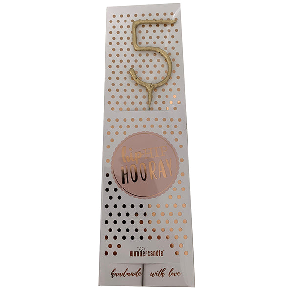 WONDERCANDLE HIP HIP HOURRA OR 5 🔶