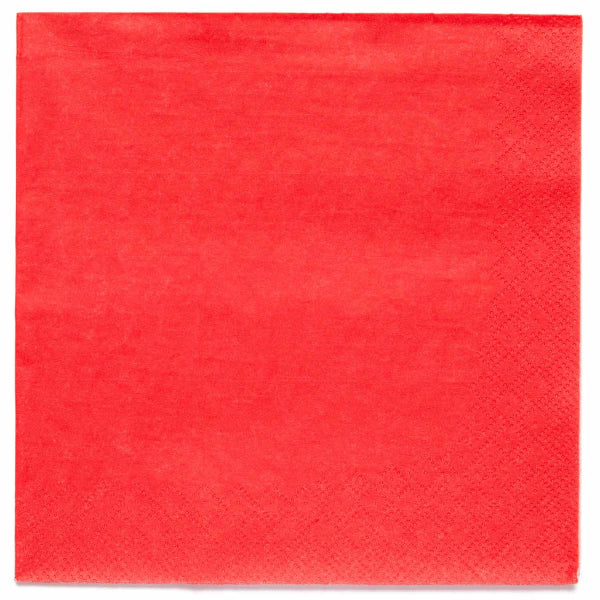 20 SERVIETTEN 33 CM ROT 🔶