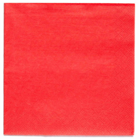 20 SERVIETTEN 33 CM ROT 🔶