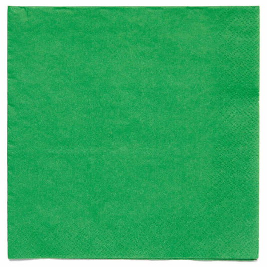 20 GRÜNE SERVIETTEN, 33 CM 🔶