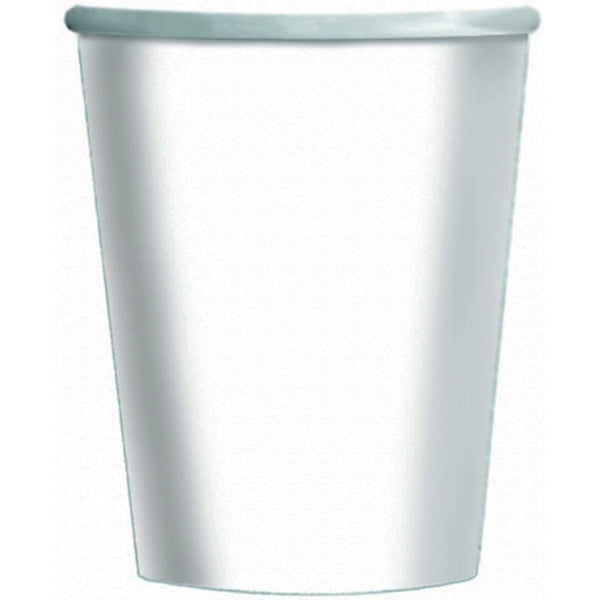 8 PAPPBECHER 250 ML WEISS 🔶