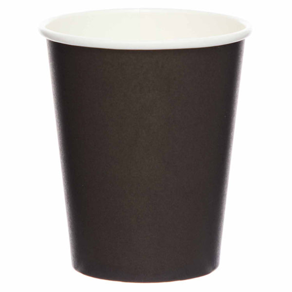 8 PAPPBECHER 250 ML SCHWARZ 🔶