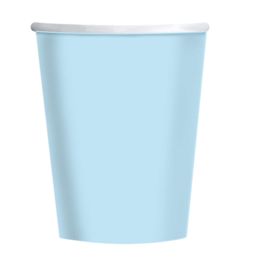 8 PAPPBECHER 266 ML HELLBLAU 🔶