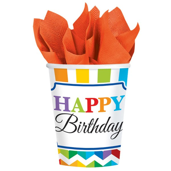 8 BECHER BRIGHT BIRTHDAY 266 ML 🔶