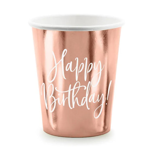 6 TASSEN ROSÉ-ALLES GUTE ZUM GEBURTSTAG 🔶