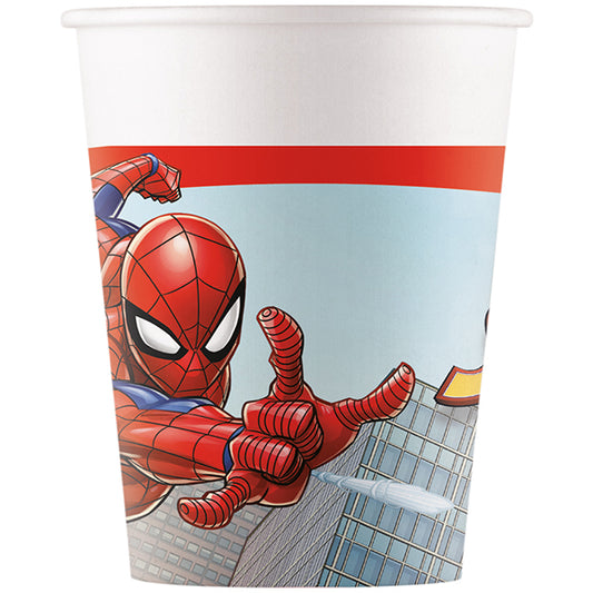 8 SPIDER-MAN PAPIERBECHER 200 ML 🔶