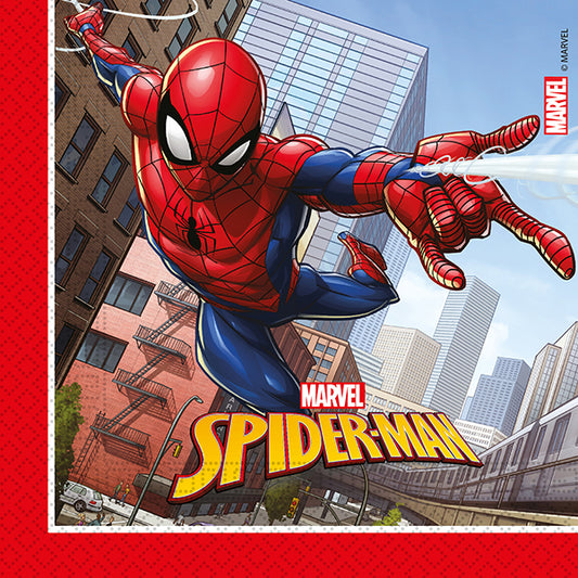 20 PAPIERSERVETTEN SPIDER-MAN 🔶