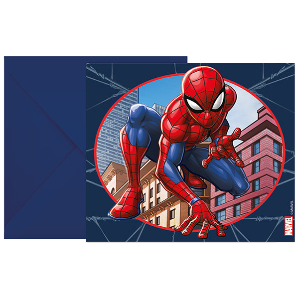 6 SPIDERMAN-EINLADUNGEN 🔶