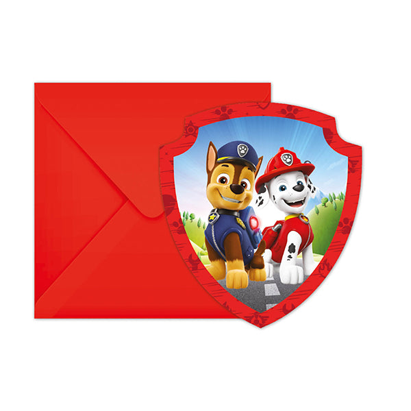 6 PAW PATROL EINLADUNGSSETS 🔶