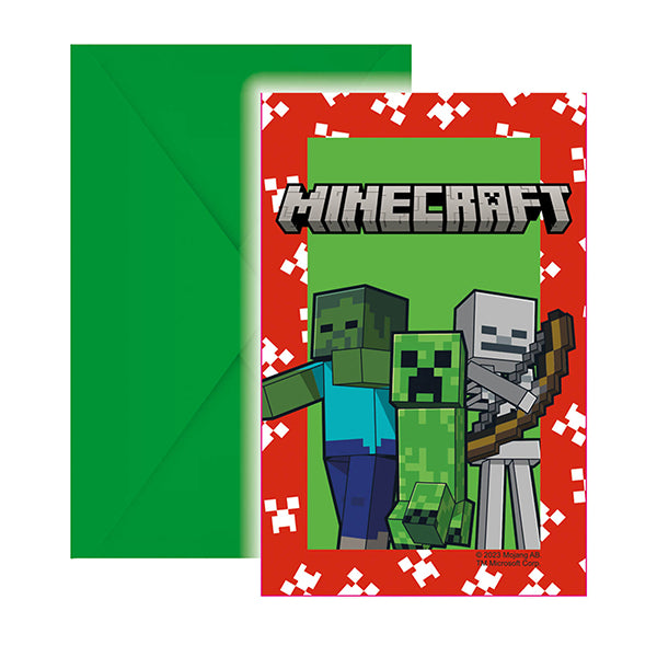 6 MINECRAFT-EINLADUNGEN 🔶