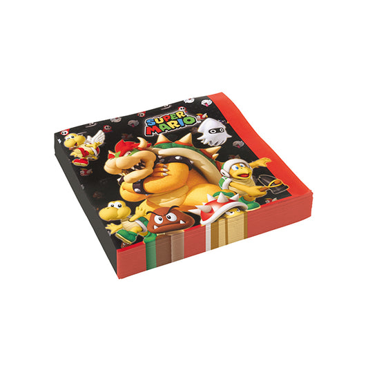 20 SERVIETTEN SUPER MARIO 🔶