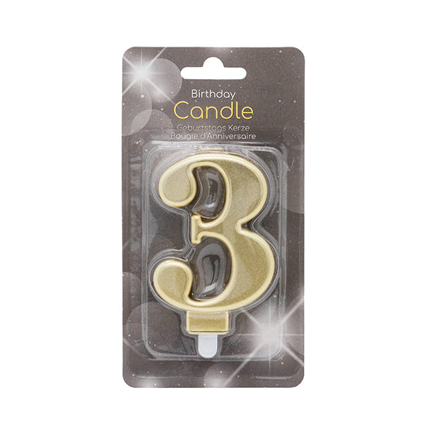 3 GOLDENE KERZEN FÜR ZÄHNE 🔶
