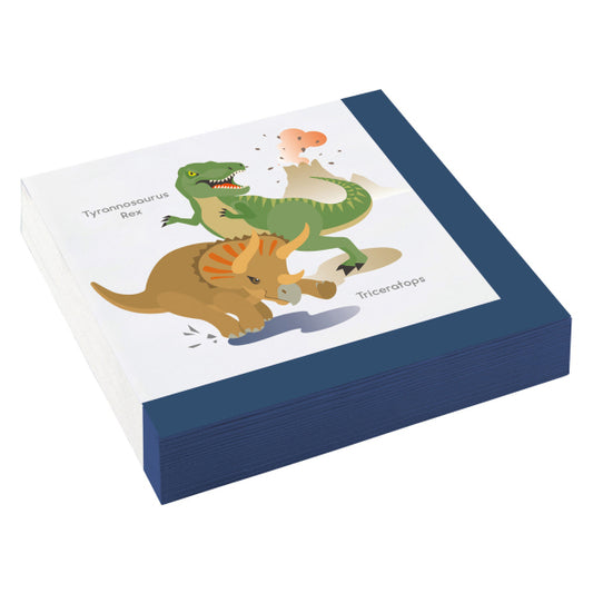 20 SERVIETTEN GLÜCKLICHE DINOSAURIER 🔶