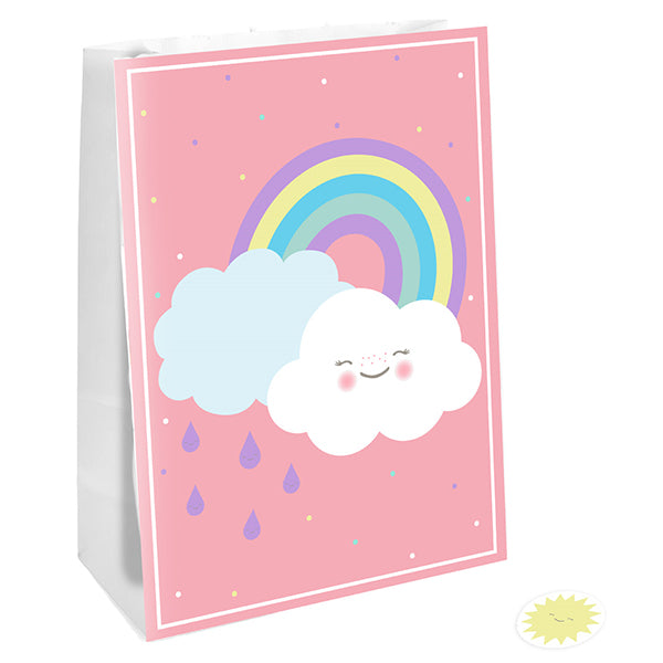 4 PAPIERTÜTEN REGENBOGEN & WOLKE 🔶