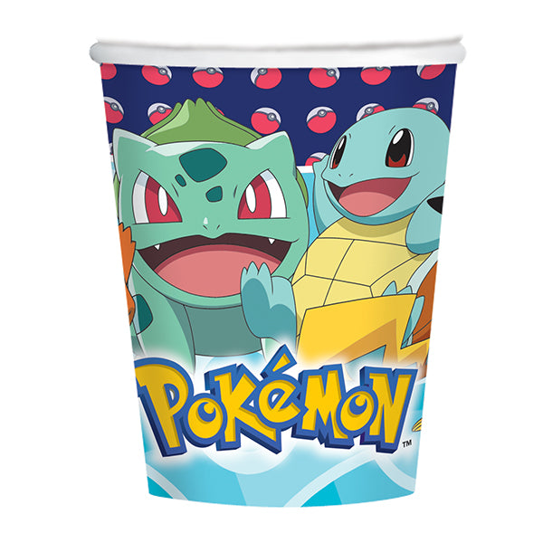 8 PAPPBECHER POKÉMON 250 ML 🔶