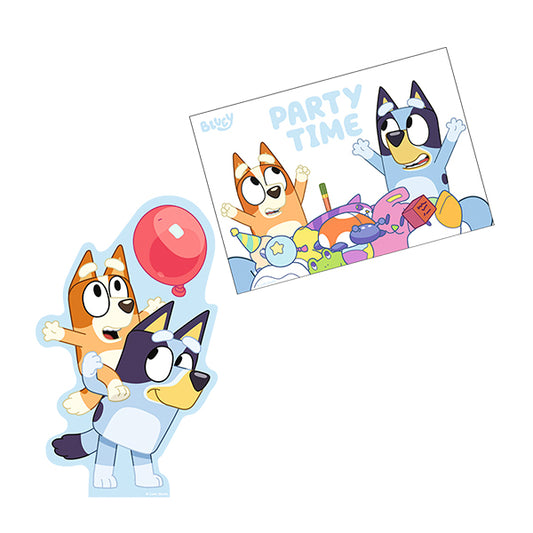 8 BIGLIETTI D'INVITO BLUEY 🔶