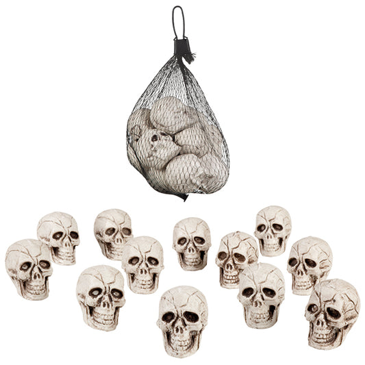 12 TÊTES DE MORT 4 × 3 CM 🔶