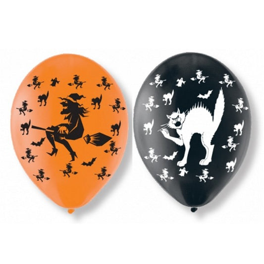6 HALLOWEEN-BALLONS 27,5 CM 🔶