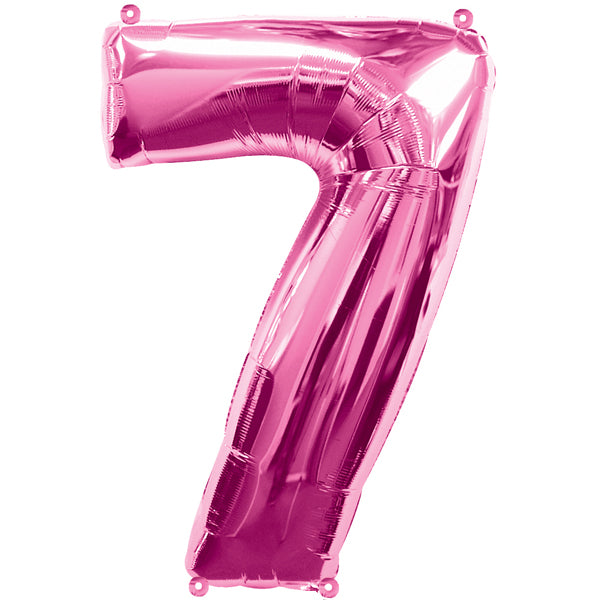FOLIEBALLON ZAHL 7 ROSA 🔶