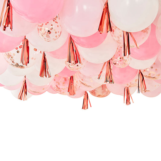 SET PALLONCINI ORO ROSA 🔶
