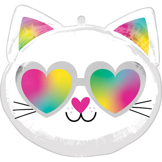 FOLIERTER LUFTBALLON COOL KITTY 43 CM 🔶