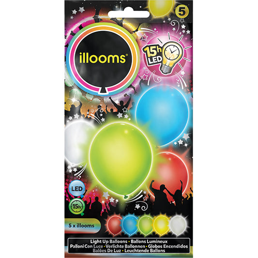 5 PALLONCINI LED ASSORTITI 🔶