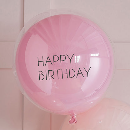 3 DOPPELSCHICHTIGE ROSAFARBENE LATEXBALLONS 🔶