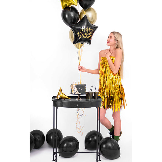 FOLIERTER LUFTBALLON STERN HAPPY BIRTHDAY 40 CM 🔶