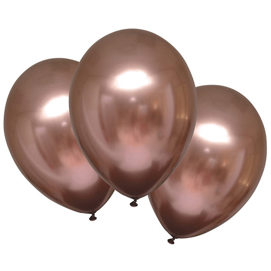 6 PALLONCINI IN LATTICE SATINATI LUXE ROSA RAME 27,5 CM 🔶