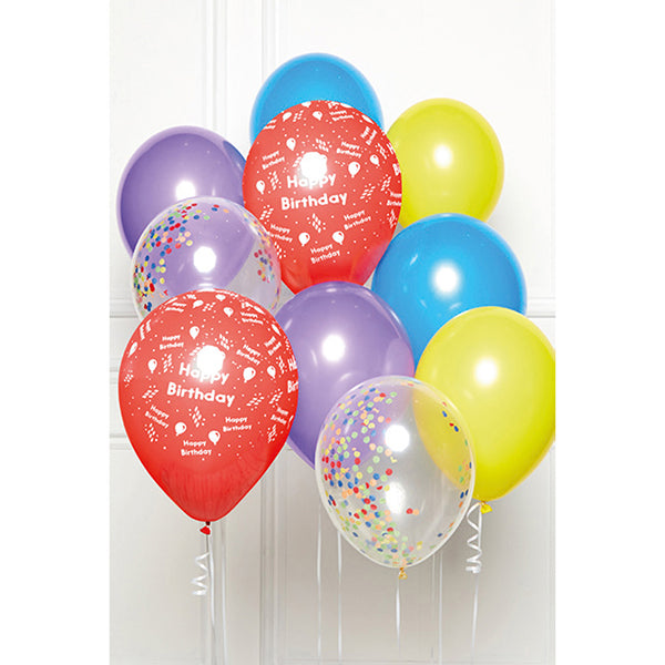 ENSEMBLE DE BALLONS DE BRICOLAGE JOYEUX ANNIVERSAIRE ARC-EN-CIEL 🔶