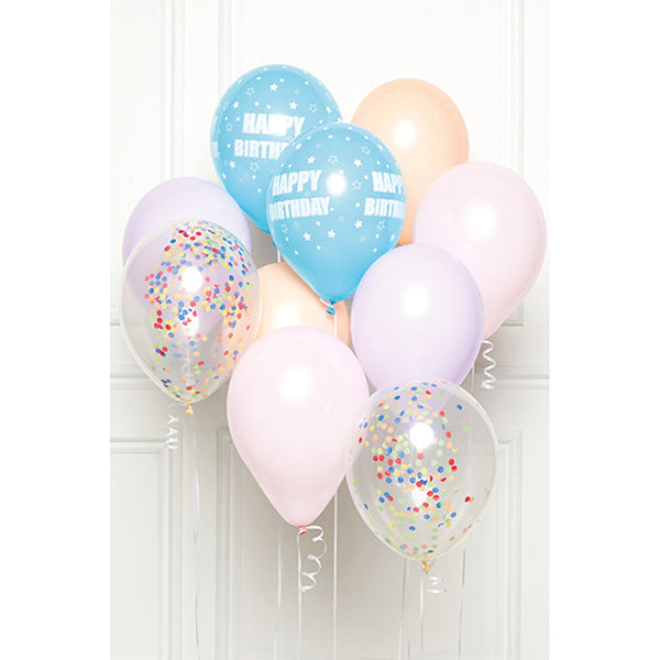 KIT DE BALLONS À FAIRE SOI-MÊME JOYEUX ANNIVERSAIRE PASTEL 🔶